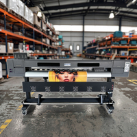 Máquina de impresión Eco solvente rollo a la venta 1,8 m vinilo Banner Plotter impresora de inyección de tinta con Xp600 cabeza máquina UV