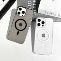 Étui rigide officiel de luxe 2025 pour Samsung 23 24 Ultra avec support transparent pour la charge sans fil, nouveau design