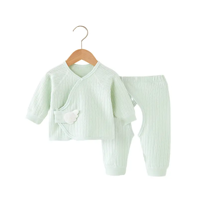 Baby Kleding Katoenen Lange Mouw Monnik Shirt Pyjama Baby Herfst Kleding Broek Pasgeboren Ondergoed Sets