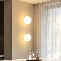 Lampe murale moderne en verre de style espagnol pour chambre, salon, couloir, escalier, avec fond artistique