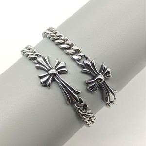 Bracciale Unisex in Acciaio Inossidabile con Motivo a <span class=keywords><strong>Trifoglio</strong></span> Retrò, Personalizzato e di Tendenza, Modello di Gioielleria di Grande Successo Transfrontaliero - Product Image 4