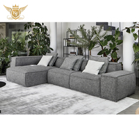 Ensemble de canapés en tissu microfibre premium, mobilier moderne pour salon, utilisation en hall, fourniture d'usine