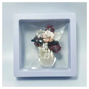 High-End Custom Wholesale Ladies' Cufflinks Pins Buckles Corsage With Floral And Pearl Trim And Brooches