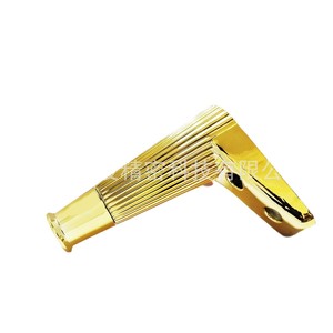 YIJUN Gold Plated Striped Plastic <b>Sofa</b> <b>Legs</b> Modern Minimalist Furniture Feet Easy Installation Factory Wholesale Accessories - Product Image 2