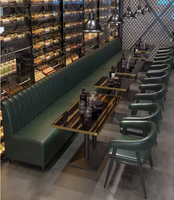 Meubles de restaurant XY : Table et chaise de bar, combinaison pour restaurant, mobilier de taverne, canapé occidental en forme de U, banquette de loisirs
