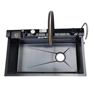 7546 Évier De Cuisine Multifonction Moderne En Acier Inoxydable Avec Clé De Piano Smart LED Cascade Robinet Fregaderos De Cocina - Product Image 4