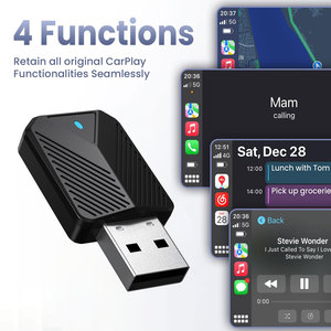Mini caja con cable a CarPlay inalámbrico y Android Auto adaptador inalámbrico <span class=keywords><strong>Spotify</strong></span> para Toyota Mazda Nissan Camry Audi Ford Kia Hyundai - Product Image 5