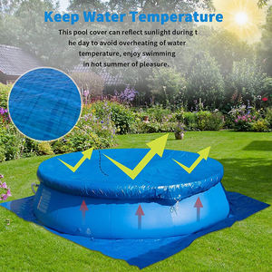 Couverture de <span class=keywords><strong>piscine</strong></span> gonflable ronde de 6 pieds (72 pouces) Vectus China Wholesale, facile à installer, en bâche PE durable, anti-poussière et imperméable. - Product Image 6
