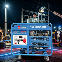Generador de Gasolina con Inversor Digital de 18KW, Sistema de Energía a Gasolina Súper Silencioso de 15KW YC18GF-3G para Equipos Electrónicos