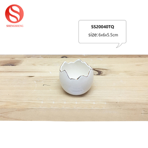 De jardín casa decoración huevos de porcelana jardinera suculenta olla mini cerámica pote de flor - Product Image 2
