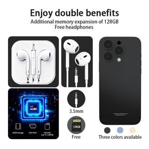 I16promax <span class=keywords><strong>Android</strong></span> 8.1 điện thoại thông minh 6.5 inch Màn hình Quad Core CPU 1 + 16GB LTE 12GB 3 gam 4 gam giá thấp điện thoại di động celurales - Product Image 2