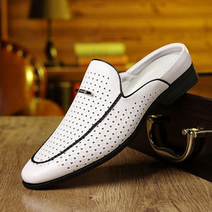 <span class=keywords><strong>Mules</strong></span> d'été respirantes Xuanhui grande <span class=keywords><strong>taille</strong></span> 39-<span class=keywords><strong>47</strong></span> pour hommes, rouges, à bout pointu, à enfiler, décontractées et habillées - Product Image 4