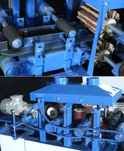 Ponceuse à quatre côtés pour le travail du bois Ponceuse à bande Machine à polir à quatre côtés Ponceuse à bande et à latte en bois massif - Product Image 5