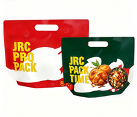 Sacs d'emballage pour aliments chauds au micro-ondes en plastique laminé imprimé personnalisé, anti-buée, pour rôtisserie, poulet, OEM/ODM