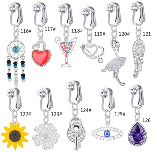 Hàng trăm Thiết kế treo rốn nút Nhẫn clip trên giả bụng xuyên đồ trang sức <span class=keywords><strong>dangle</strong></span> không xuyên bụng vòng - Product Image 5