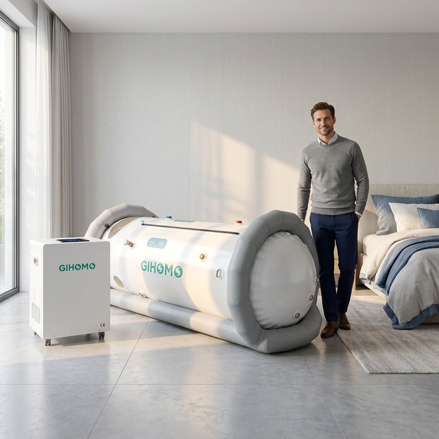 GIHOMO STW03 1.5ATA Hyperbaric Chamber Lying Type Hyperbaric Oxygenation Chamber HBOT for Home Use