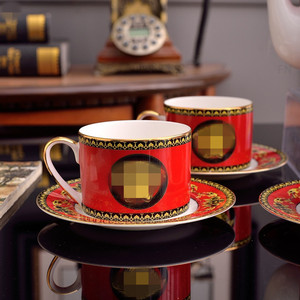 Wholesale 15-Piece Bone China Dining <b>Set</b> Nordic Luxury Ceramic Coffee <b>Cup</b> and <b>Saucer</b> for Dinner Room Use - Product Image 4