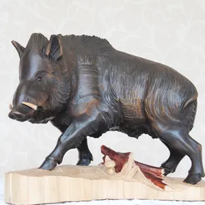 중국 제조소 큰 청동 동상 판매 야생 돼지 조각