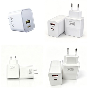 Adaptateur secteur USB-C 30W prêt à être expédié, chargeur domestique double port, prise US/EU pour <span class=keywords><strong>iPhone</strong></span> 15 14 17 16 <span class=keywords><strong>13</strong></span> <span class=keywords><strong>Pro</strong></span> <span class=keywords><strong>Max</strong></span> Samsung Galaxy S26 - Product Image 1