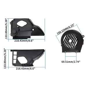 Goofit động cơ làm mát Fan bìa không khí che đậy làm mát lắp ráp không khí giám đốc Assy thay thế cho 139qmb GY6 50cc ATV - Product Image 2