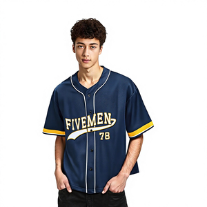 T-shirt Cardigan de Baseball à Manches Courtes pour Homme de la Marque <span class=keywords><strong>ETAI</strong></span> - Haute Qualité, Couleurs Contrastées, Anti-Humidité, Emballage en Boîte Colorée - Product Image 1