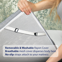 Surmatelas matelassé en mousse à mémoire de forme haute densité personnalisé, anti-bactérien, imperméable, avec housse amovible, 500 fils au pouce carré – Vente directe usine