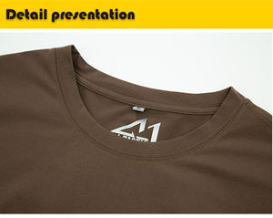 T-shirt sportif de qualité professionnelle pour homme, 100 % polyester, brodé, séchage rapide + évacuation de l'humidité pour l'entraînement actif - Product Image 3