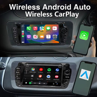 Reproductor de CD con Pantalla Táctil HD de 7 Pulgadas, CarPlay Inalámbrico, Android Auto, GPS Integrado para Todos los Autos VW con SIM 4G