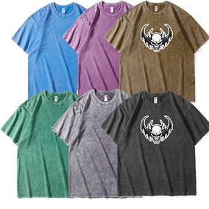 Camiseta de Hombre de Talla Grande, Estilo Urbano, Transpirable, 100% Algodón, Buena Calidad, Estilo Vintage, Camisetas para Hombre - Product Image 1