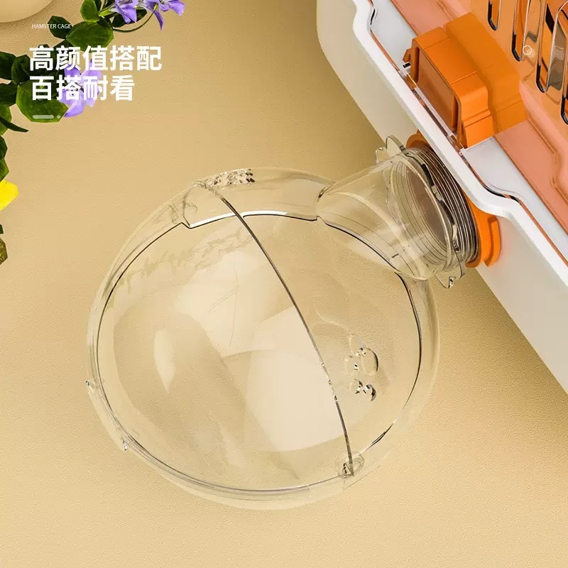 Transparent external bathroom