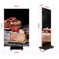 Pantalla LED Mini Portátil de Alto Brillo HD 4K, Pantalla LCD Impermeable para Exteriores, Señalización Digital para Publicidad en Salas