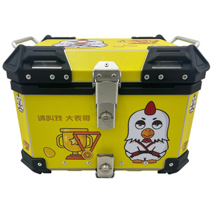 Boîte arrière de moto en aluminium étanche Long Travel Carrier Top Case pour accessoires de sac de motos - Product Image 1