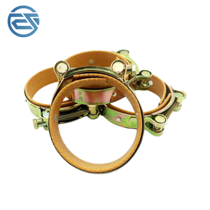 Collier de serrage robuste en acier au carbone galvanisé pour tuyau d'échappement, avec protection anti-poussière pour courroie et axe de godet d'excavatrice, type T-bolt - Product Image 3
