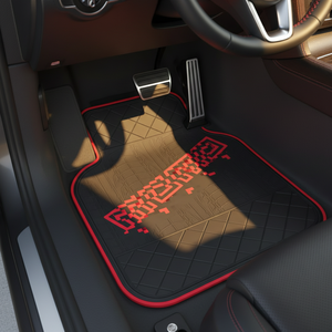 Juego Completo de Alfombrillas de Lujo para Auto Color <span class=keywords><strong>Rojo</strong></span> Racing, Alfombrillas de PVC Impermeables - Product Image 2