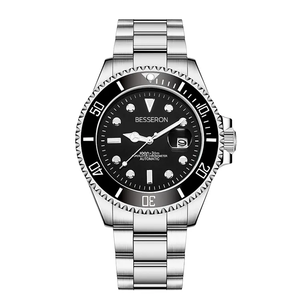 高級メンズステンレススチールクォーツスポーツファッション腕時計防水合金ケース夜光針ガラスバック高品質 - Product Image 1