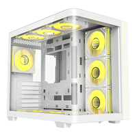AntarcChill OEM ODM Mid Tower ATX PC Computer Case Gamer Cabinet MATX Gaming PC Case With Tempered Glass Side Panel