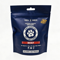 Sachets Doypack Mylar refermables à fermeture éclair, imprimés sur mesure, anti-odeur pour animaux, mats, avec trou de suspension, 1g, 3.5g, 7g, 14g, 28g, 4x6