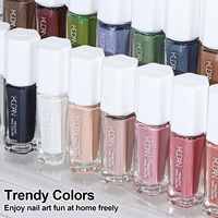 Vernis à ongles KUDAN tendance, non toxique, à base d'eau, facile à retirer, sans lampe, pour manucure DIY à domicile, finition brillante, certifié UE, vente en gros