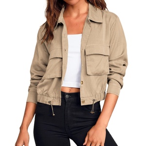 Wholesale Customized Logo Outdoor Zip up Lightweight Women's Jackets Ladies Jackets <b>Blazers</b> Gym Long Sleeves Jacket for Women - Product Image 2