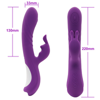 Vibrateur Lapin Double Tête à 10 Modes de Vibration pour Femme, Stimulateur Point G, Jouet Sexuel pour Adultes, Vente Chaude en Ligne