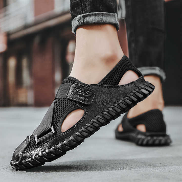 Mesh Upper Breathable Size 47 48 Casual Cool Summer Comfortable Durable  Men's Shoes Sandals| Alibaba.