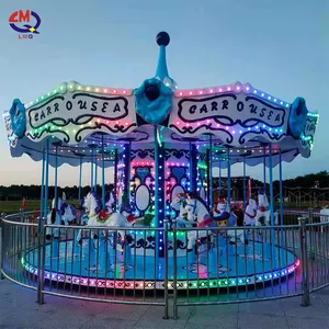 Amusement Park Attractions 36 Seats Cheap Kiddie And Adults Luxury Carousel Horse Rides For Sale