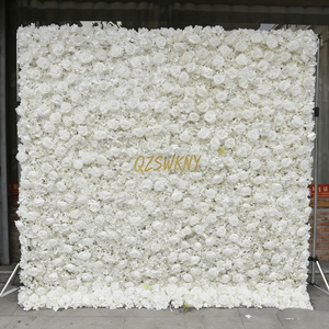 Panel de pared floral enrollable, sólido y de construcción robusta, decoración 3D para bodas, fiestas y eventos. - Product Image 3