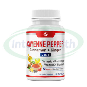 Integratore sanitario Ausreson pepe di cayenna capsule 7 in 1 con zenzero, curcuma, cannella, pepe nero, vitamina c - Product Image 1