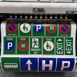 5 años de película reflectante prismática de alta intensidad PMMA, adhesivo de impresión UV desgarrable, pegatina reflectante, rollo de vinilo para señal de carretera - Product Image 4