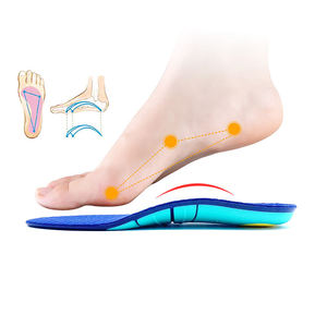 Semelles orthopédiques sportives en PU bleu, antichoc et antidérapantes, modèle en gros à prix abordable, fabriquées en Chine - Product Image 3