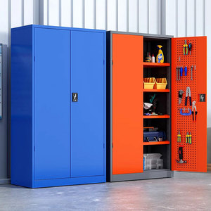 Factory Price Heavy Duty Metal Industrial 2 Door <strong>Tools</strong> Set Storage Drawer Cabinet Workshop Garage Storage Steel <strong>Tool</strong> <strong>Cupboard</strong> - Product Image 4