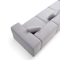 Tofu Block Modulares Vakuum-Komprimiertes Sofa Rollgepackt Rahmenloses 3-Sitzer Modernes Wohnzimmer-Sofa