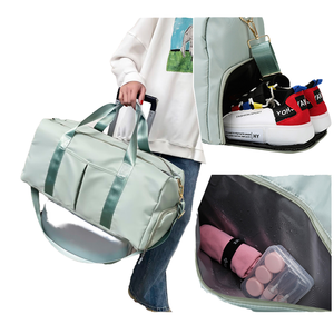 Bolsa de lona de viaje con logotipo personalizado, bolso deportivo impermeable para gimnasio separado en húmedo/seco con compartimento para zapatos, nueva solución de almacenamiento barata - Product Image 4