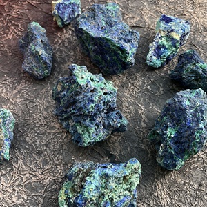 Commercio all'ingrosso di cristallo naturale minerali di guarigione di pietra Azurite con Malachite <span class=keywords><strong>minerale</strong></span> ruvido roccia ruvida Azurite esemplare per la decorazione - Product Image 1